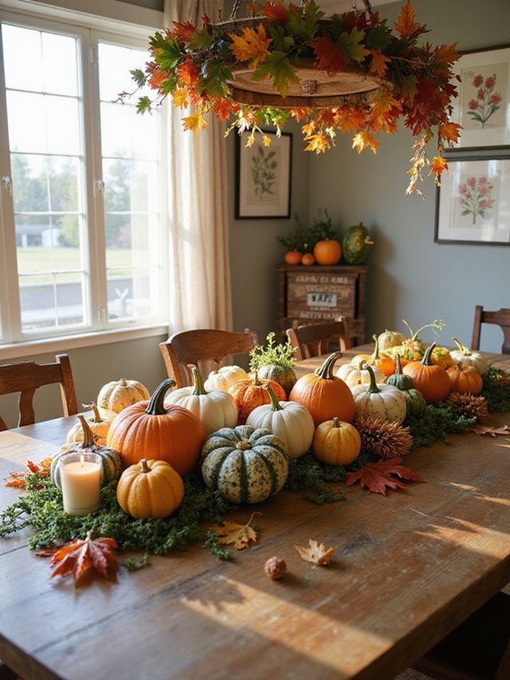 charming fall pumpkin decor
