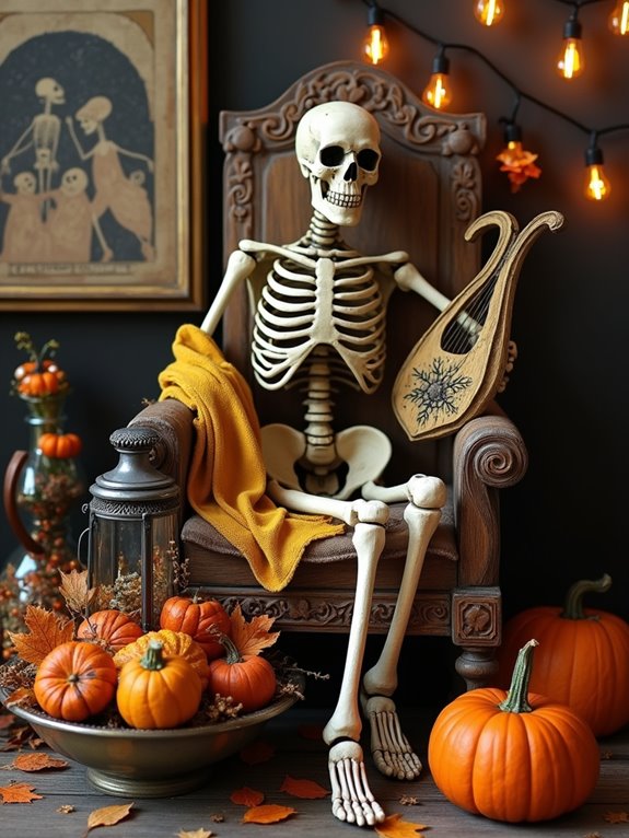 charming humorous skeleton decorations