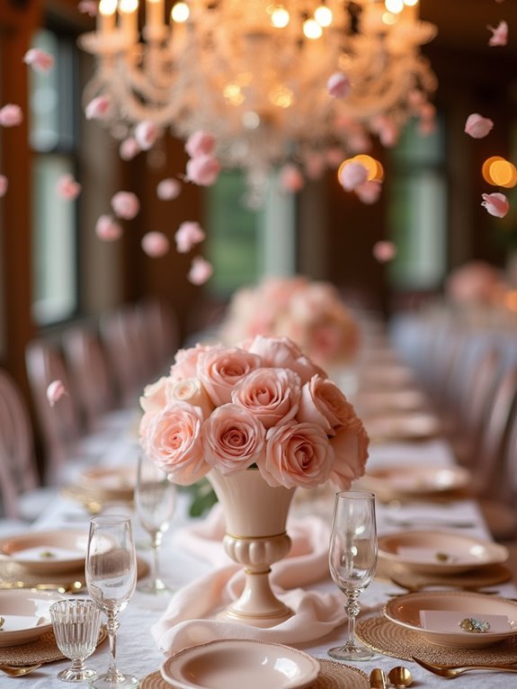 charming pink place card holders