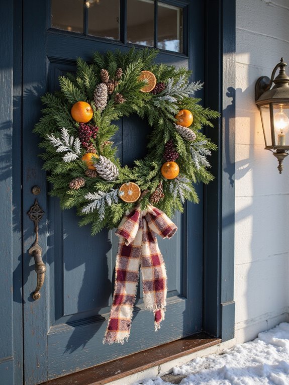 charming winter wreath decor