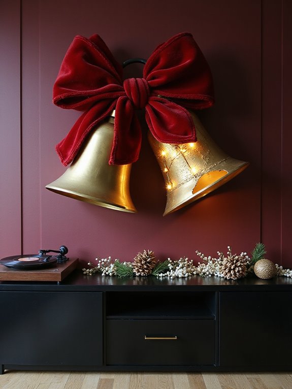 cheerful christmas bells decor
