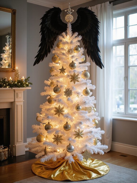 chic black angel topper