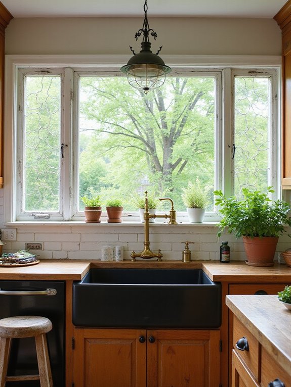chic black farmhouse sinks