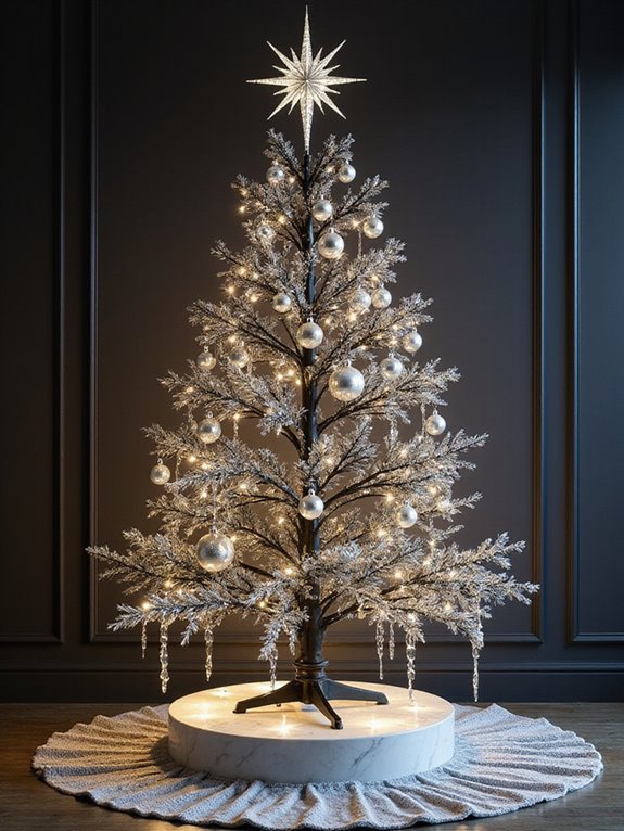 chic holiday tree decorations