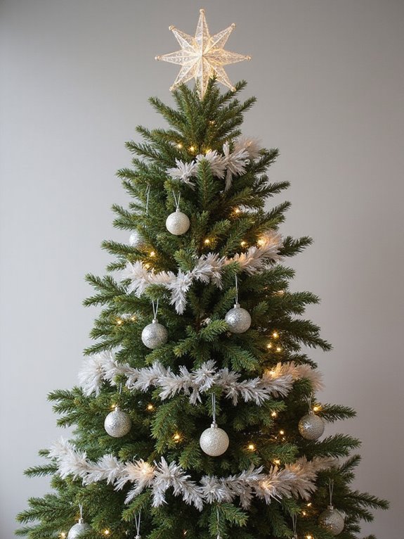 chic metallic christmas tree