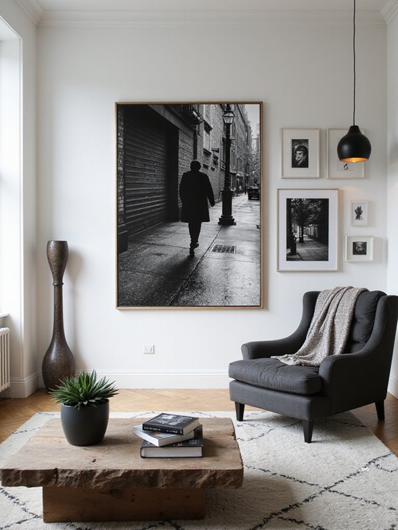 chic monochrome wall decor