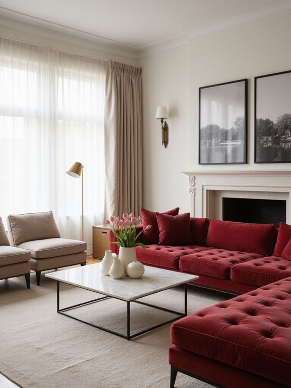 chic neutral living room