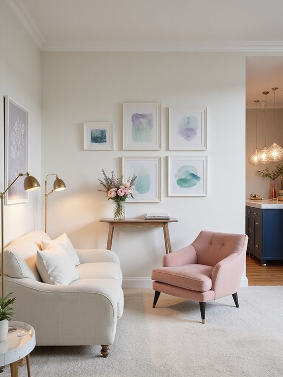 chic pastel color harmony