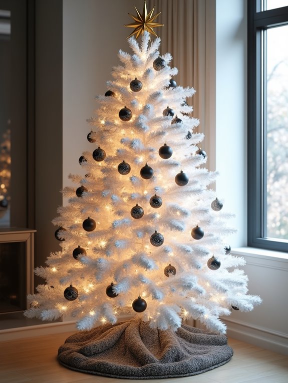 chic white christmas tree