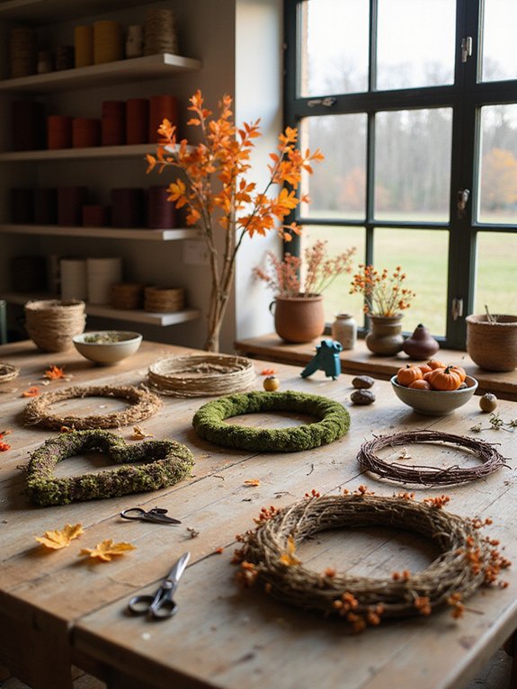 choosing the perfect wreath base