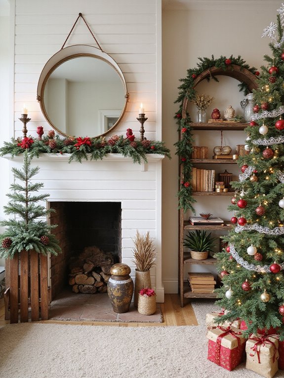 christmas decor without mantle