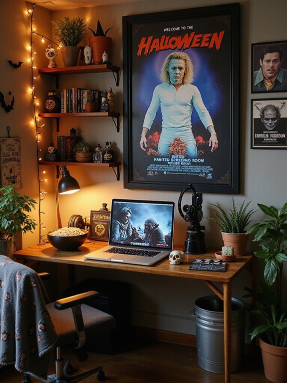 cinematic halloween horror decor