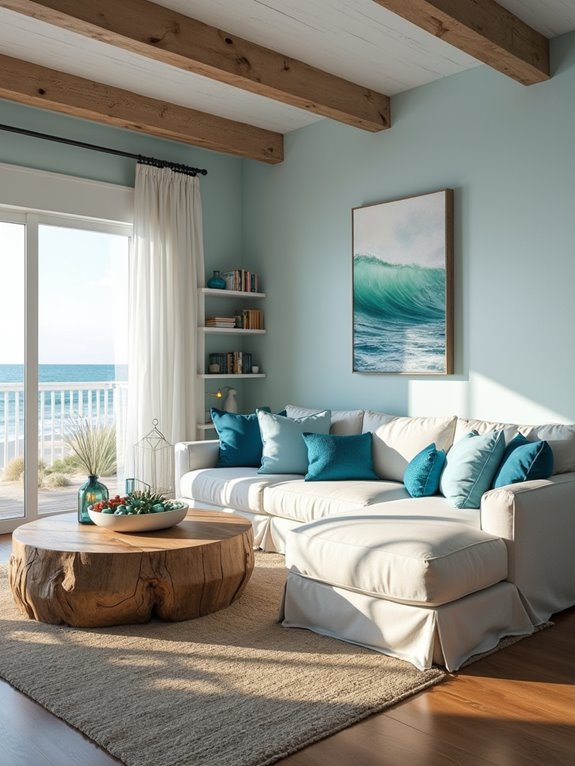 coastal decor with balance