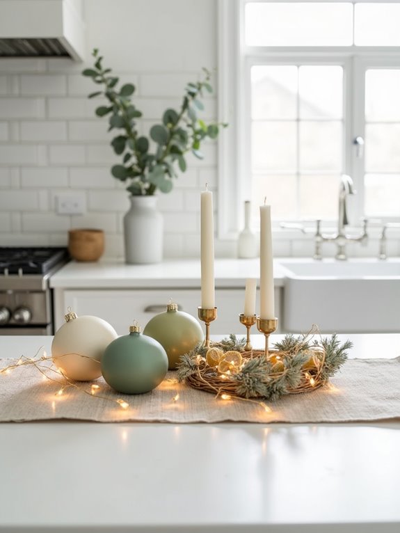 color coordinated ornament palette