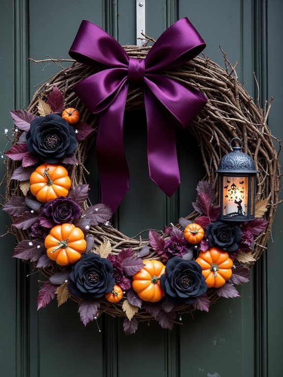 colorful autumn wreath decorations