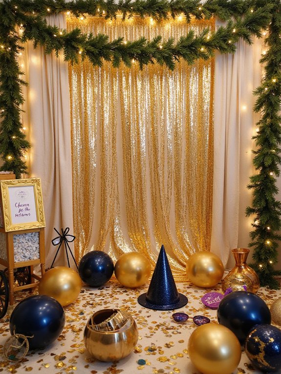 colorful backdrop silly props