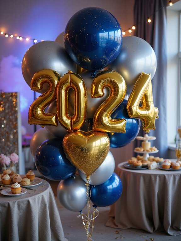 colorful balloon party decor