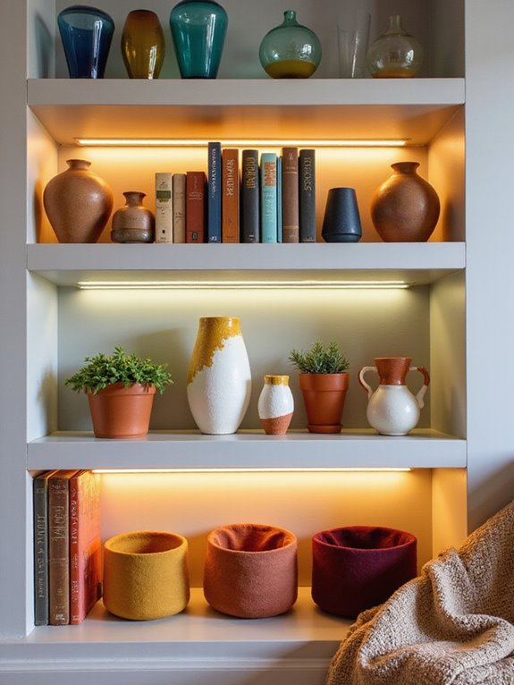 colorful shelf design tips