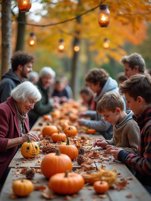 community crafting autumn celebrations