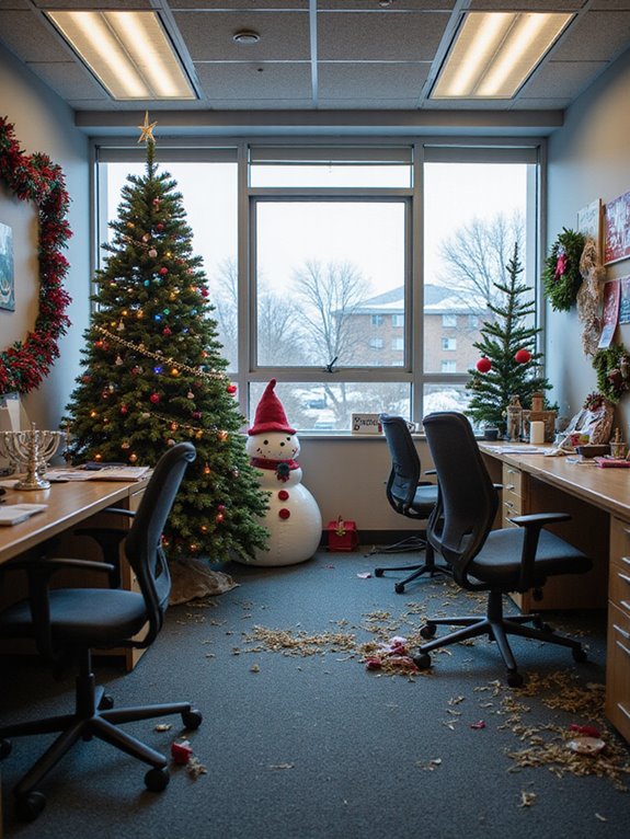 consistent holiday decor theme