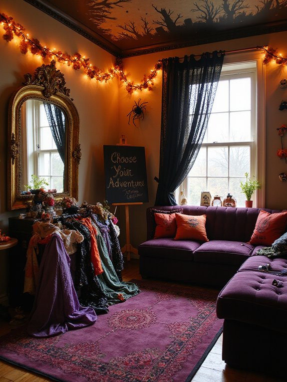 costume corner for guests