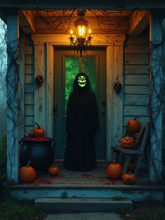 costumes matching halloween decor