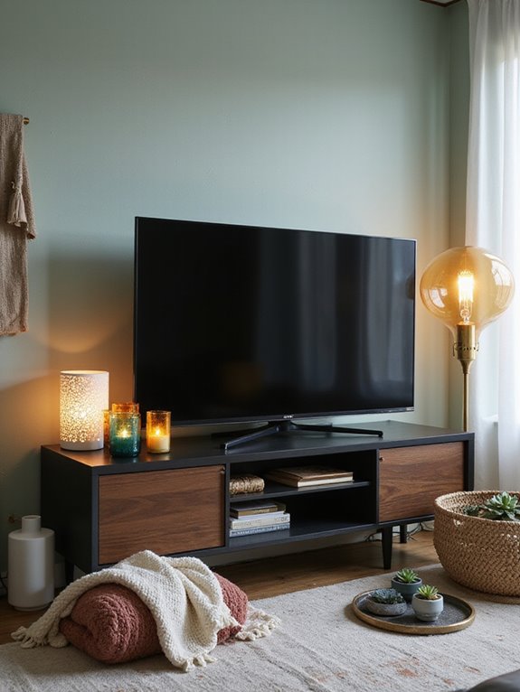 cozy ambient lighting setup