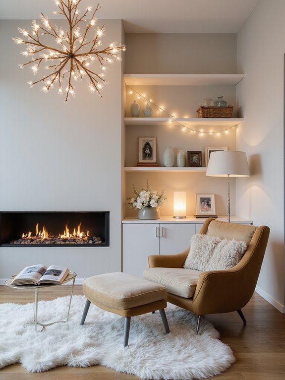 cozy ambient winter lighting