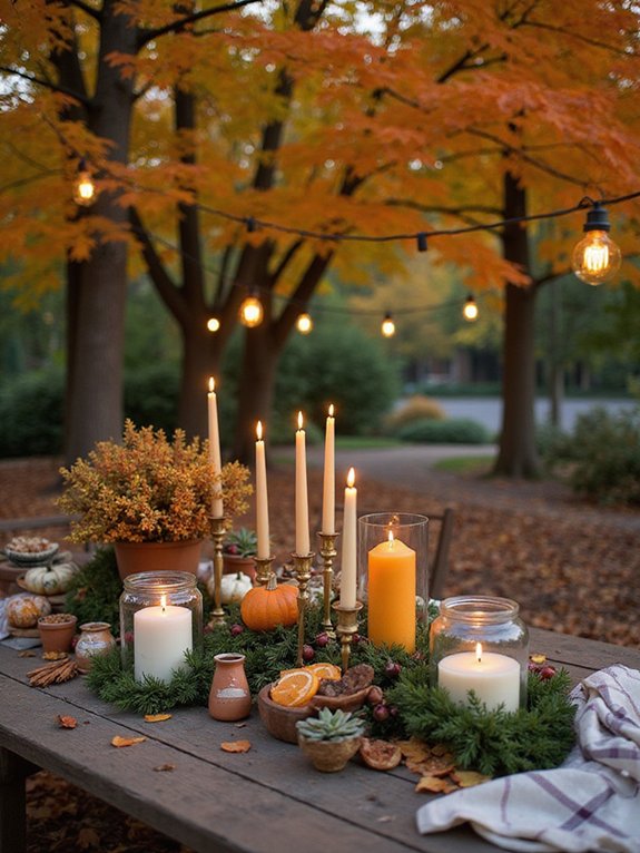 cozy autumn scented candles