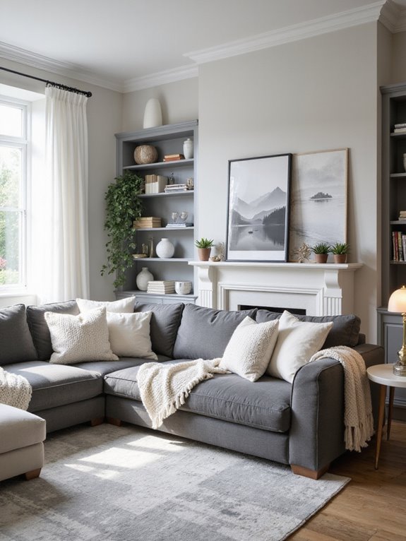 cozy blankets and warm lighting