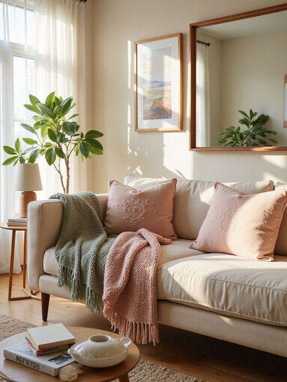 cozy blankets create inviting comfort
