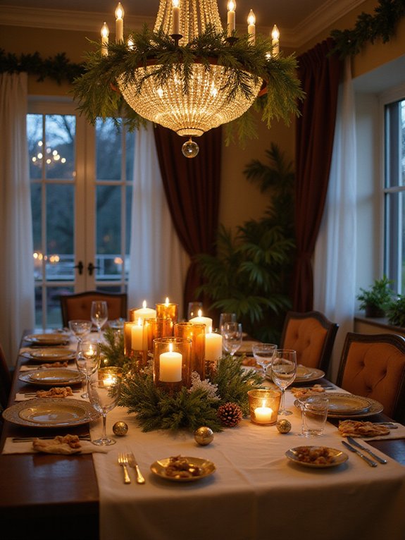cozy candle table arrangements