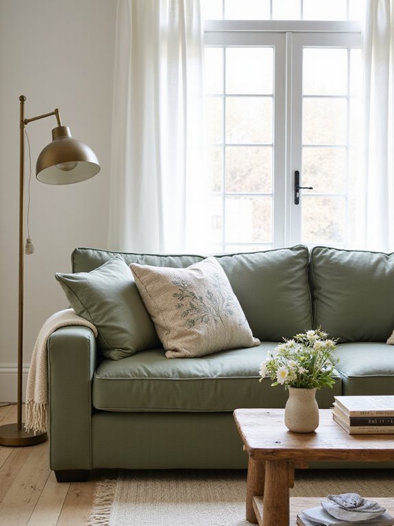 cozy colorful cushion accents