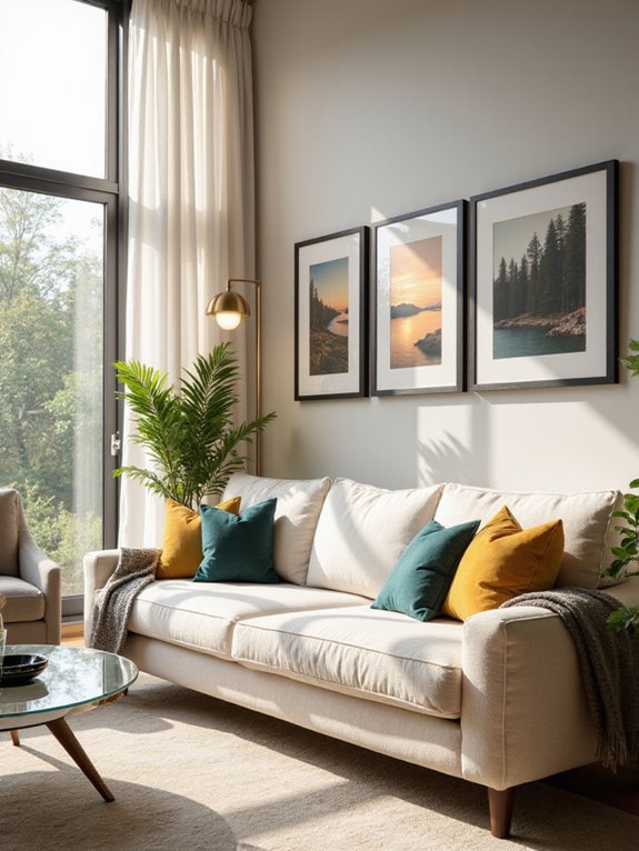 cozy corners with ambient lighting