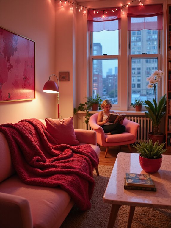 cozy crimson velvet comfort