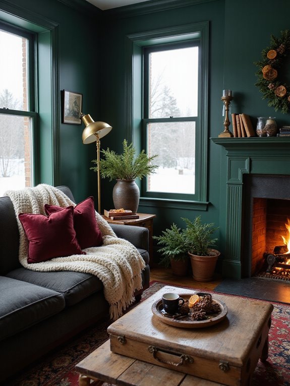 cozy deep color palettes