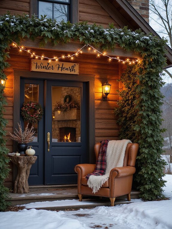 cozy earthy holiday decor