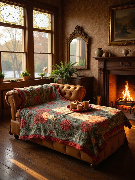 cozy embroidered throw blankets