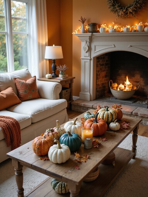 cozy fall decor accents