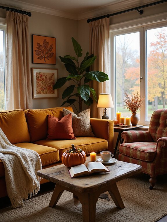 cozy fall living room