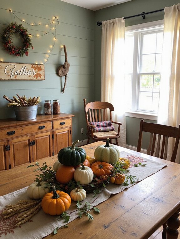 cozy farmhouse fall decor