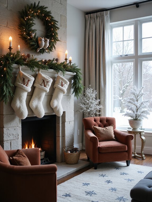 cozy faux fur stockings