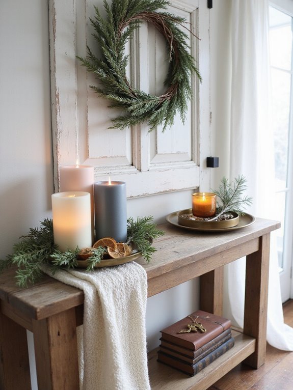 cozy festive scented candles