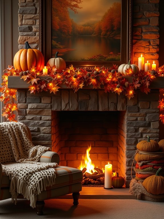 cozy fireplace gathering vibes