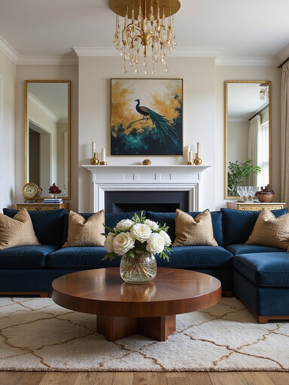 cozy gold decor balance