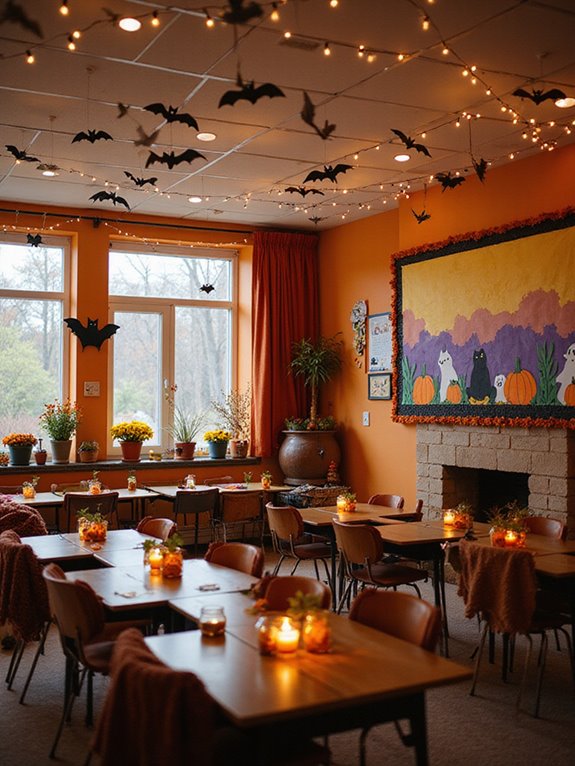 cozy halloween classroom atmosphere