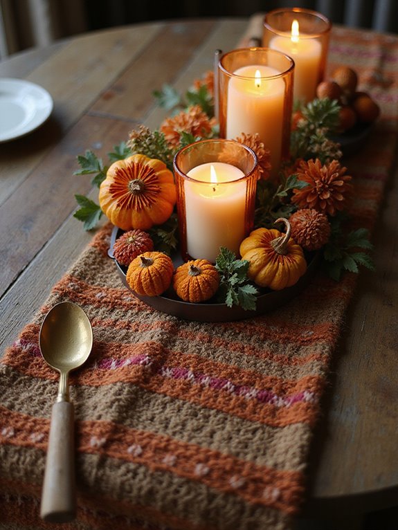 cozy handmade table runner