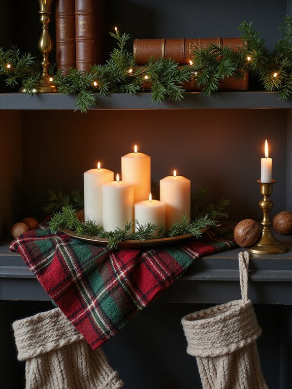 cozy holiday scent candles