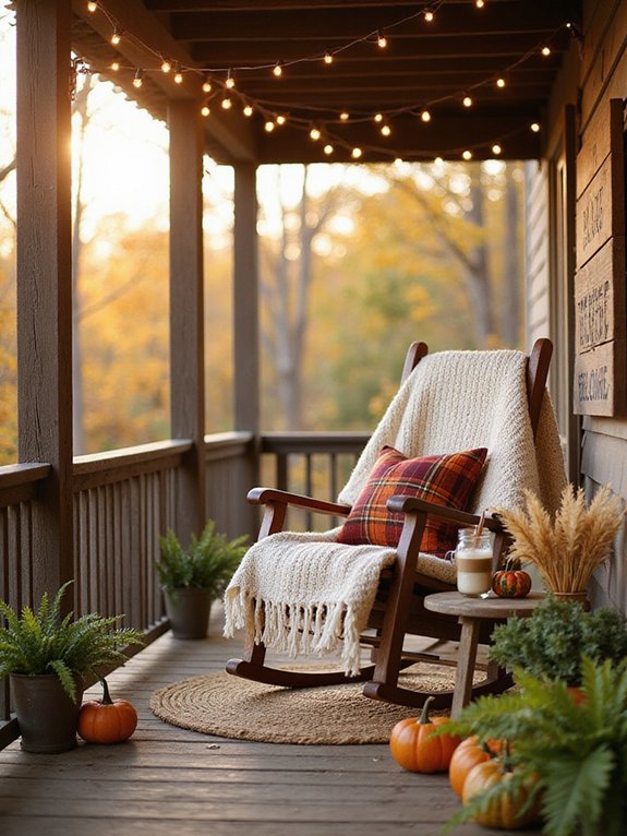 cozy layered porch d cor