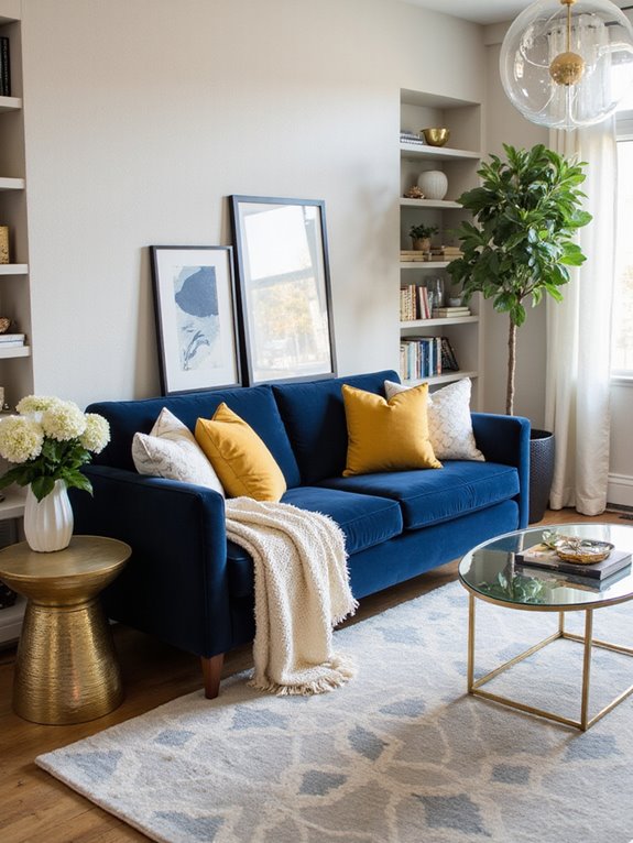 cozy navy blue textures